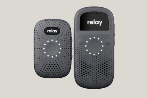 Relay: Screen-free push-to-talk devices for frontline teams. Design and engineering.
